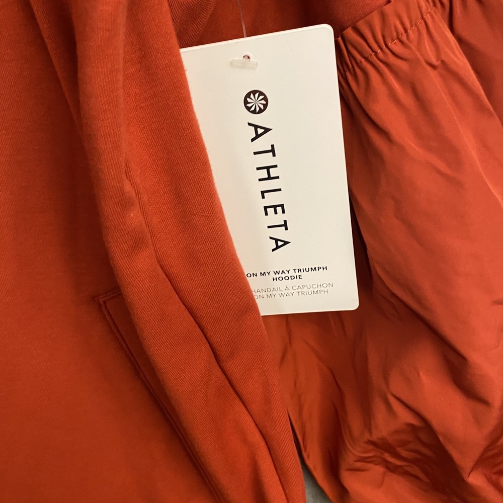 Athleta Women's Medium Hoodie Zipper Pockets New - Picture 2 of 6